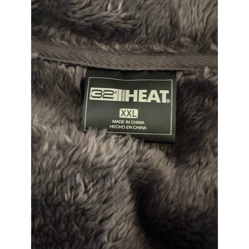 32 Degrees Plush Faux Fur Full-Zip Jacket in Dark Brown - Picture 2 of 11